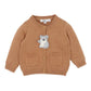 CHARLIE KOALA ORGANIC KNITTED CARDIGAN