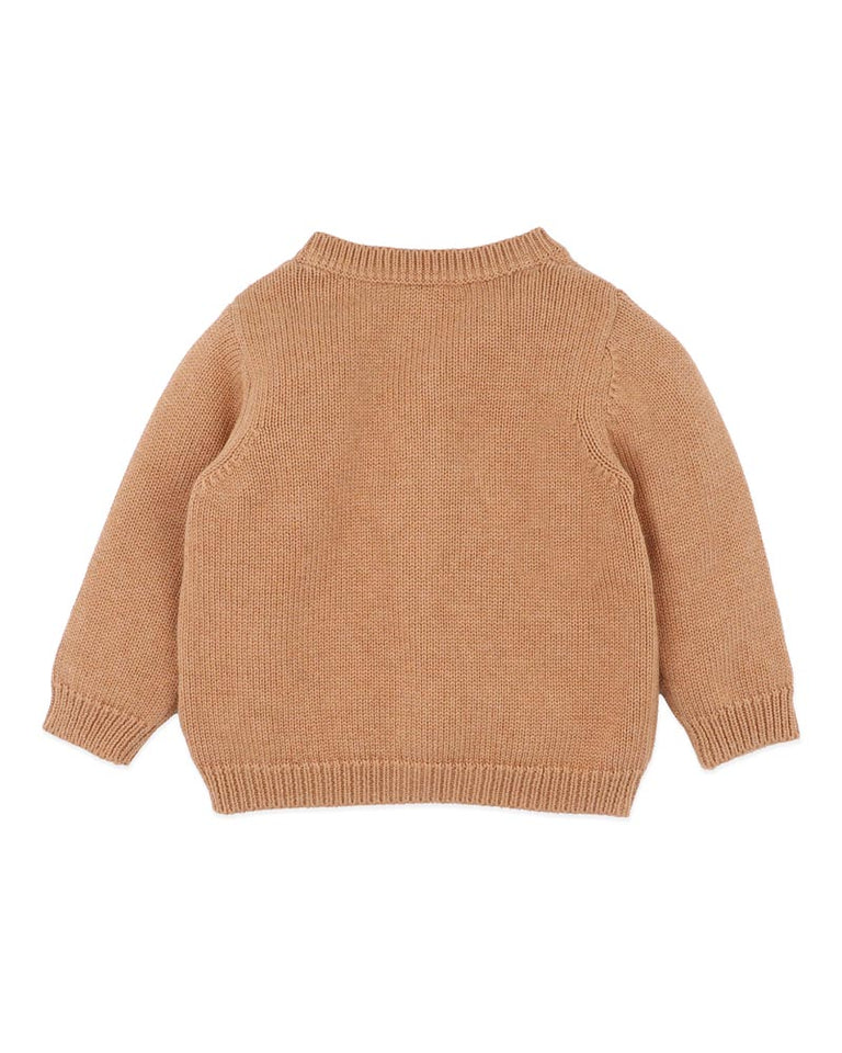 CHARLIE KOALA ORGANIC KNITTED CARDIGAN