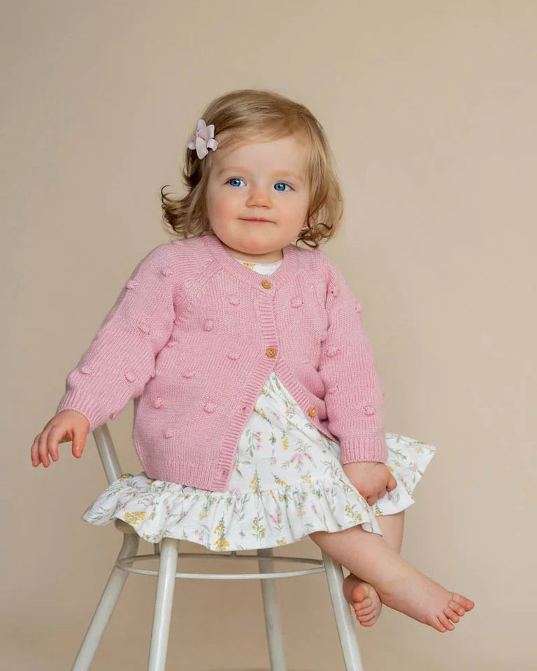 CHARLIE BOBBLE KNITTED CARDIGAN