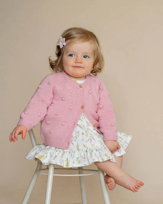CHARLIE BOBBLE KNITTED CARDIGAN