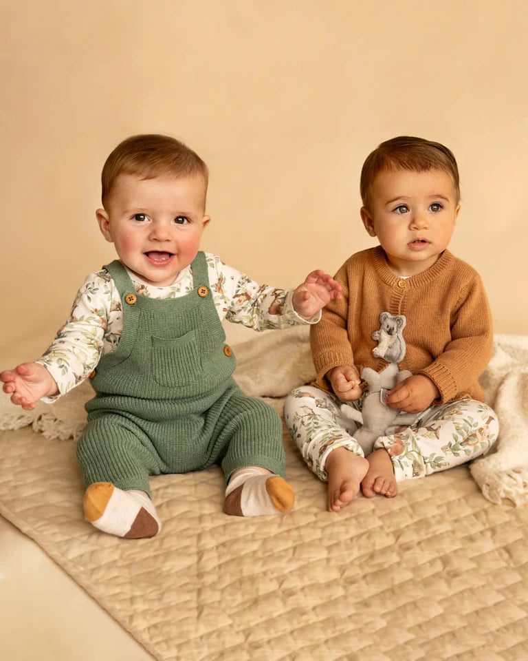 CHARLIE ORGANIC KNITTED OVERALLS