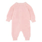 PALE PINK KNITTED ZIP ROMPER