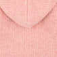 PINK MARL KNITTED HOODED JACKET