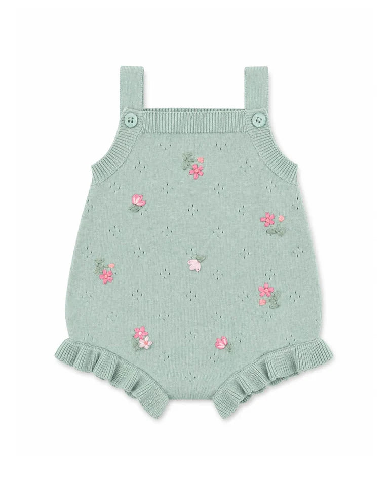 CHELSEA ORGANIC HAND EMB. KNIT BODYSUIT