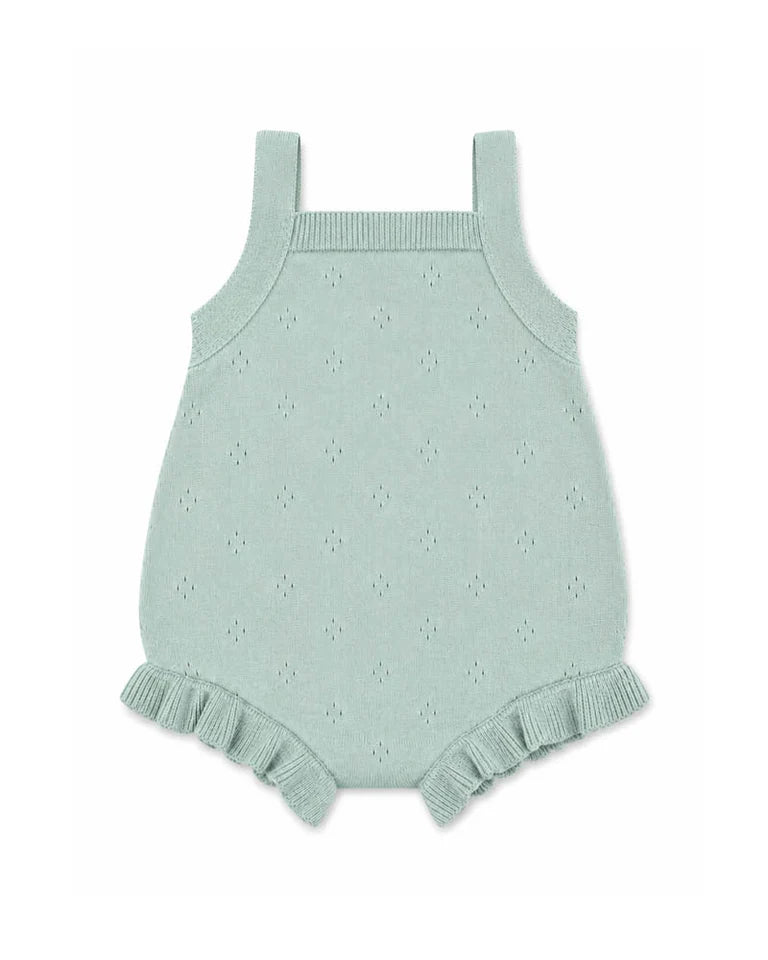 CHELSEA ORGANIC HAND EMB. KNIT BODYSUIT