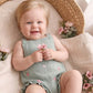 CHELSEA ORGANIC HAND EMB. KNIT BODYSUIT