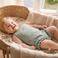 CHELSEA ORGANIC HAND EMB. KNIT BODYSUIT