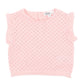PINK ORGANIC POINTELLE KNIT TOP
