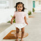 PINK ORGANIC POINTELLE KNIT TOP