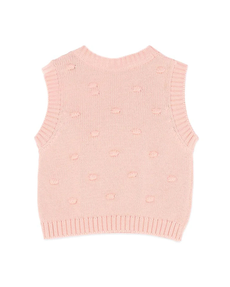 GEMMA ORGANIC BOBBLE KNIT VEST