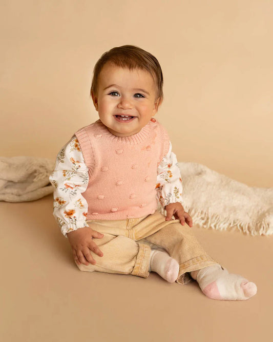 GEMMA ORGANIC BOBBLE KNIT VEST