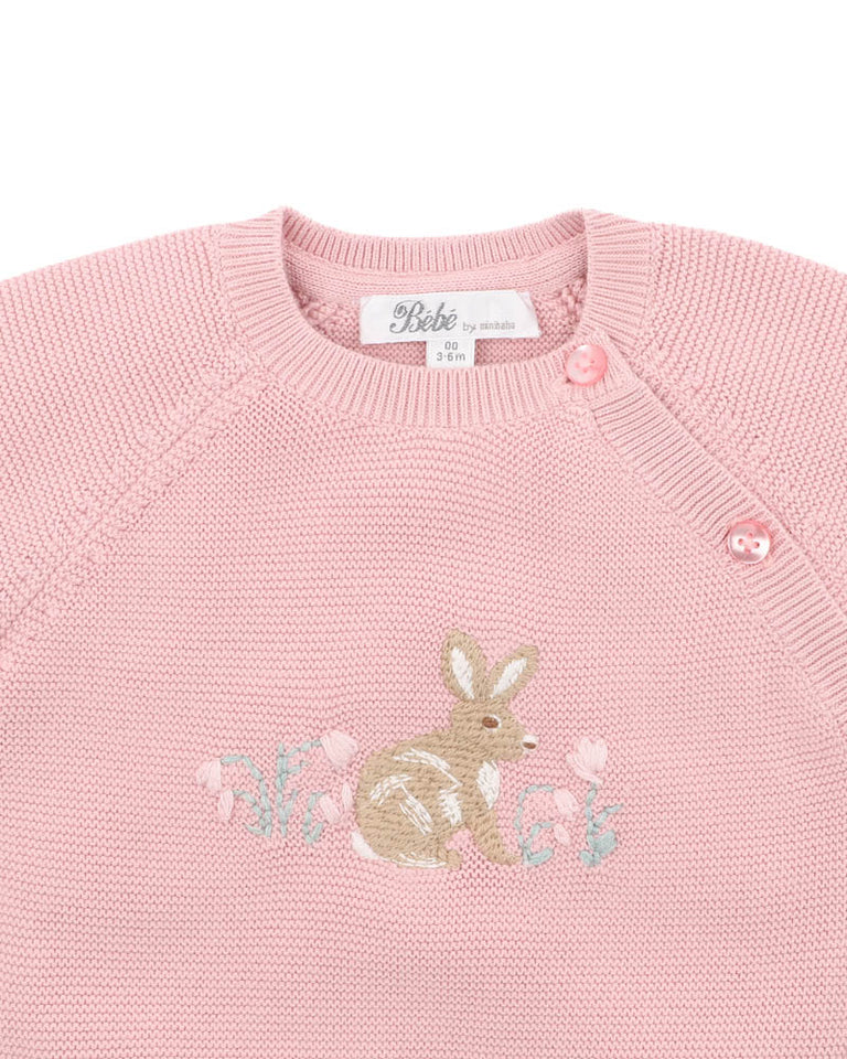FERN BUNNY ORGANIC KNITTED JUMPER