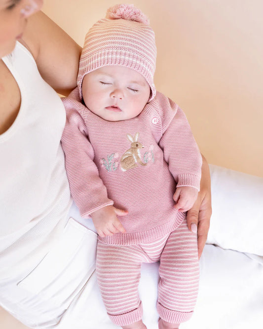 FERN BUNNY ORGANIC KNITTED JUMPER