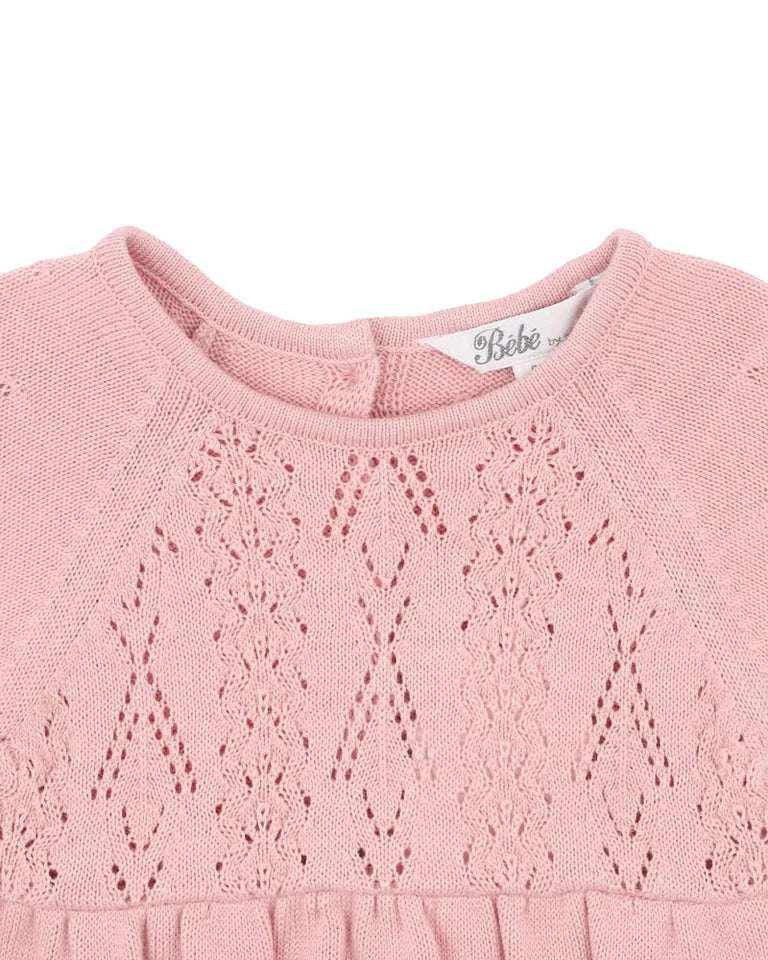 FERN ORGANIC POINTELLE KNITTED BODYSUIT