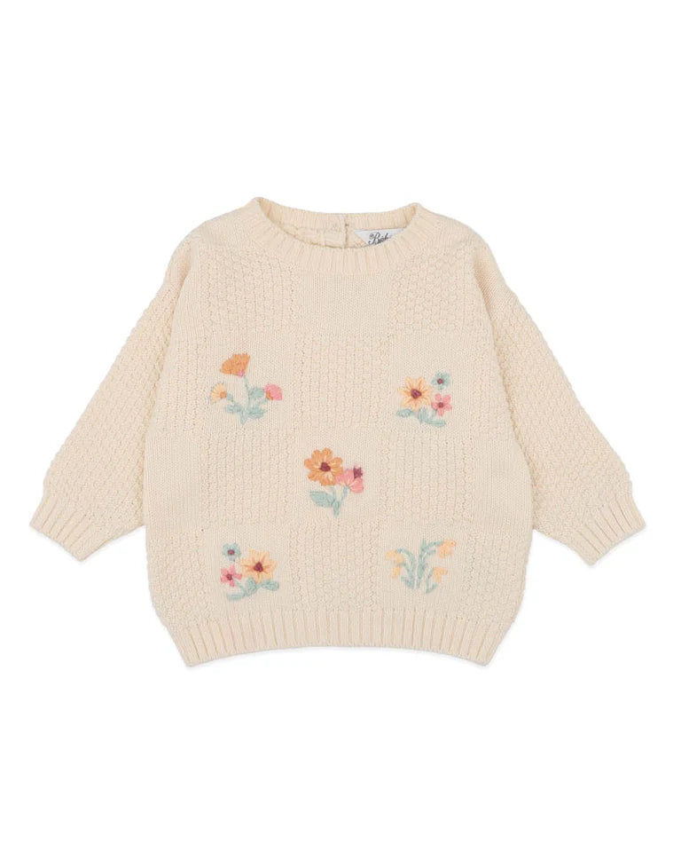 FERN HAND EMB. ORGANIC JUMPER
