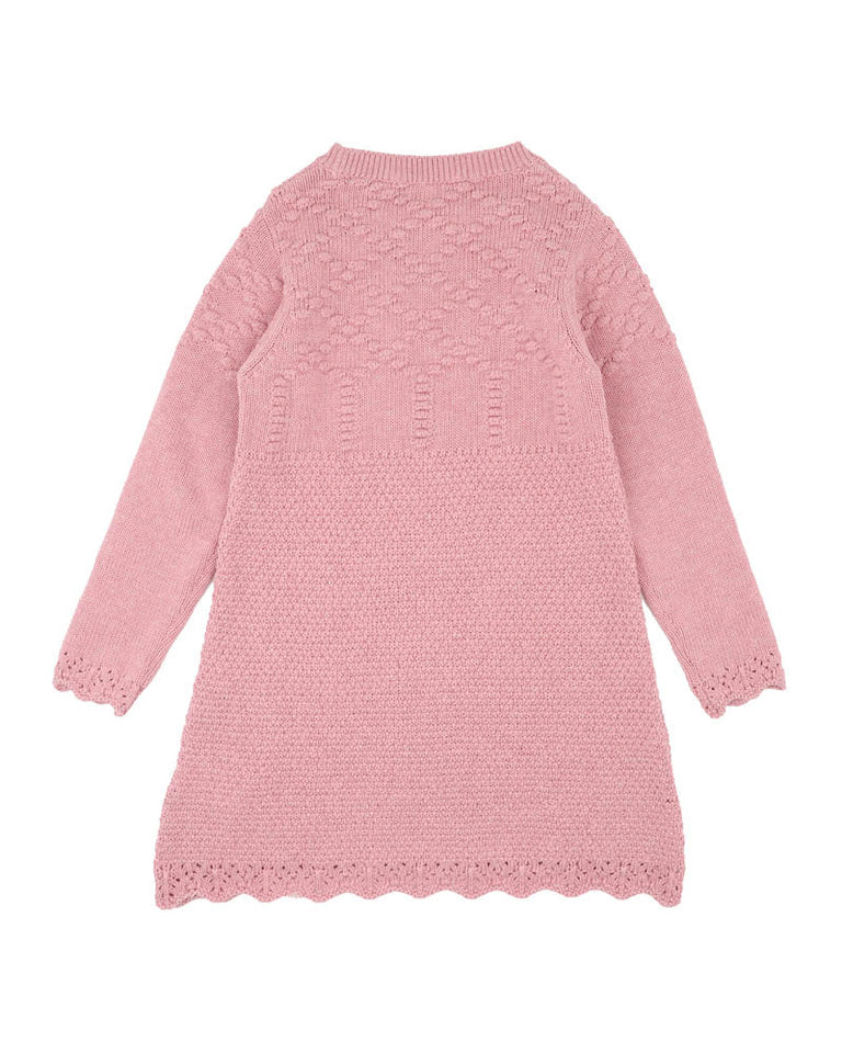 WINNIE HAND EMB. ORGANIC DRESS 3-7 YRS