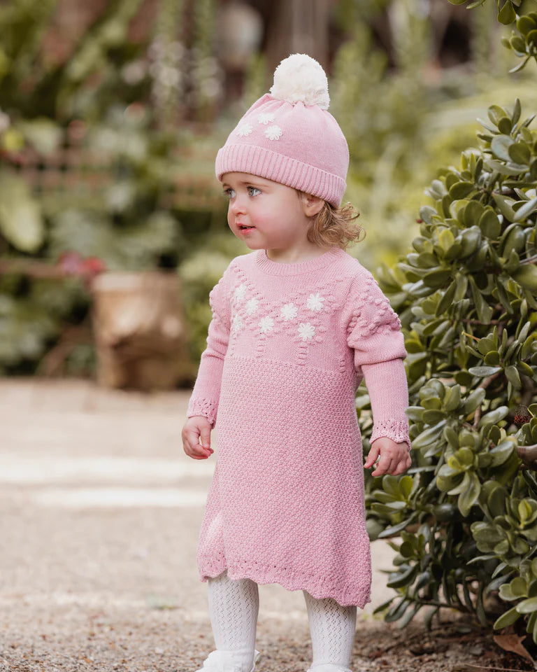 WINNIE HAND EMB. ORGANIC DRESS