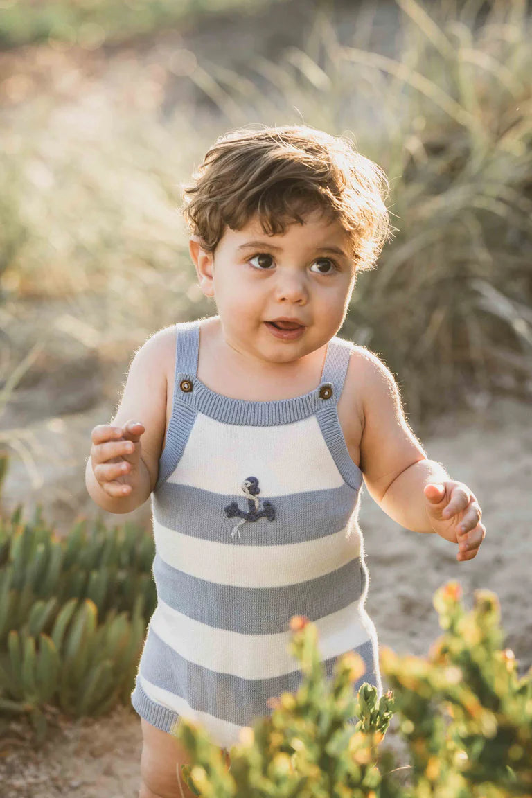 AXEL ORGANIC STRIPE KNITTED BODYSUIT
