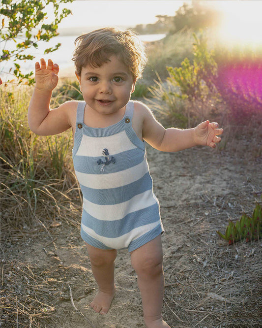 AXEL ORGANIC STRIPE KNITTED BODYSUIT