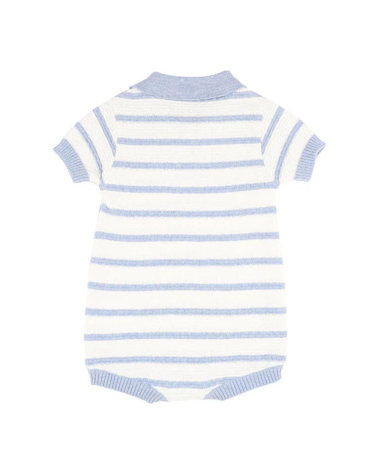 BRADY ORGANIC KNITTED POLO ROMPER
