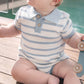 BRADY ORGANIC KNITTED POLO ROMPER