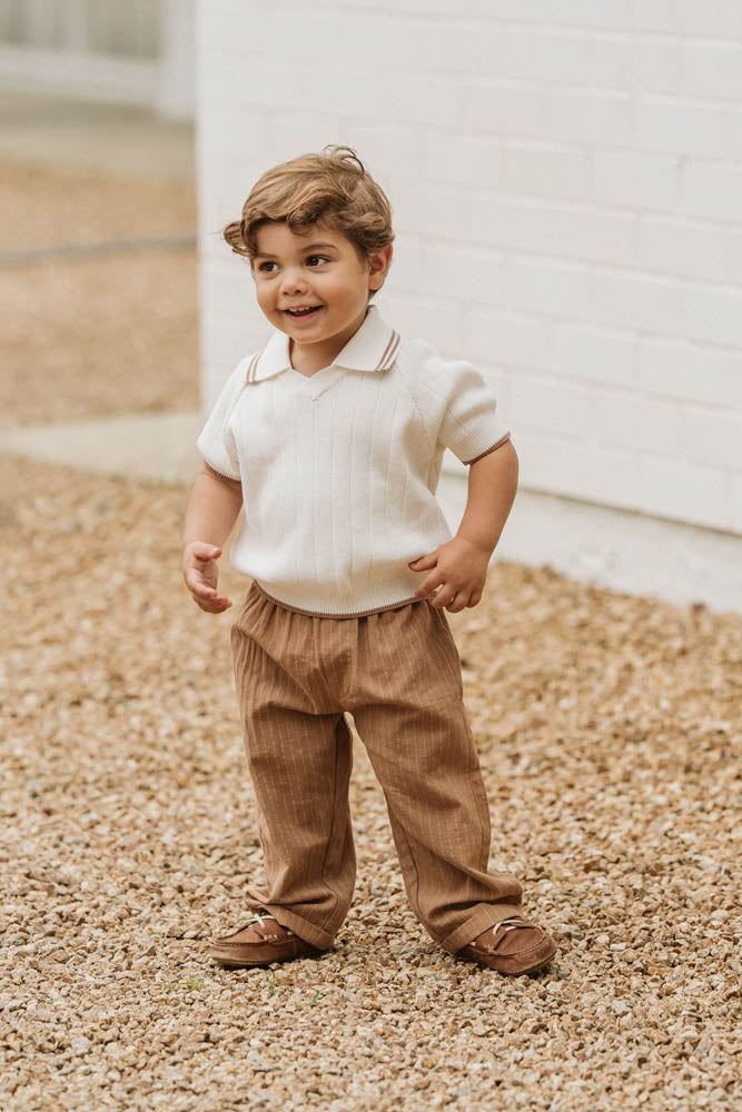 EVAN SS COLLARED JUMPER