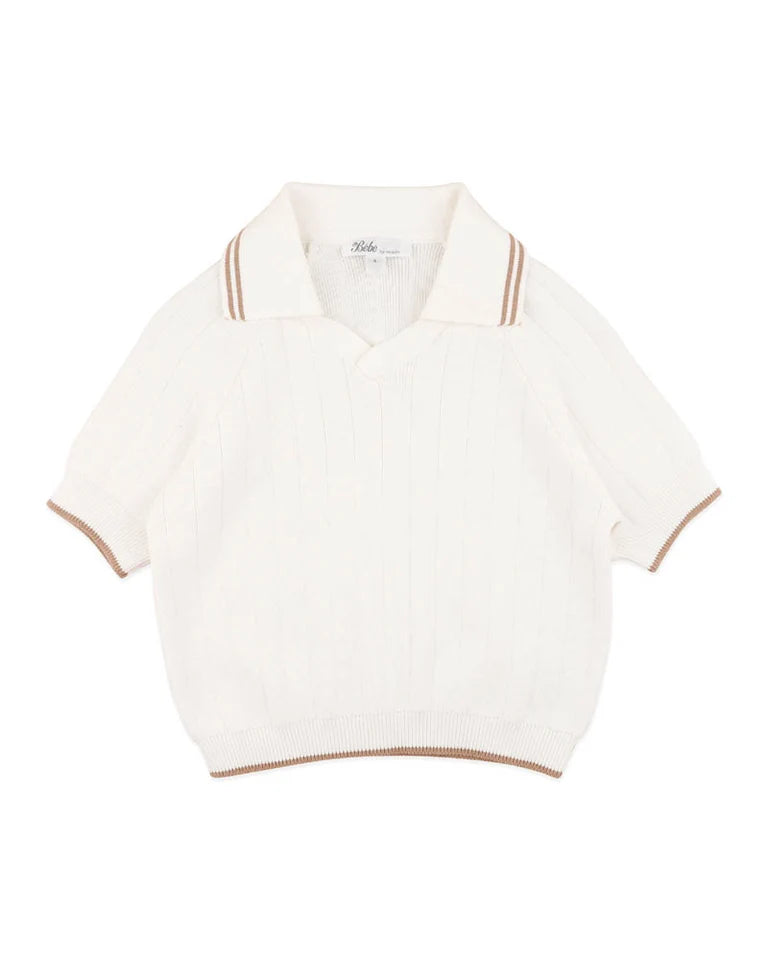 EVAN SS COLLARED JUMPER 3-7Y