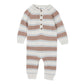 ALVIN STRIPE ORGANIC KNITTED ROMPER