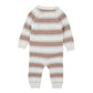 ALVIN STRIPE ORGANIC KNITTED ROMPER