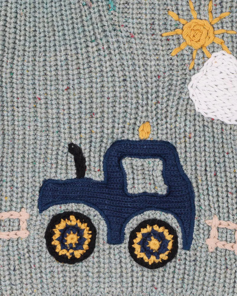 HUNTER TRACTOR KNITTED JUMPER