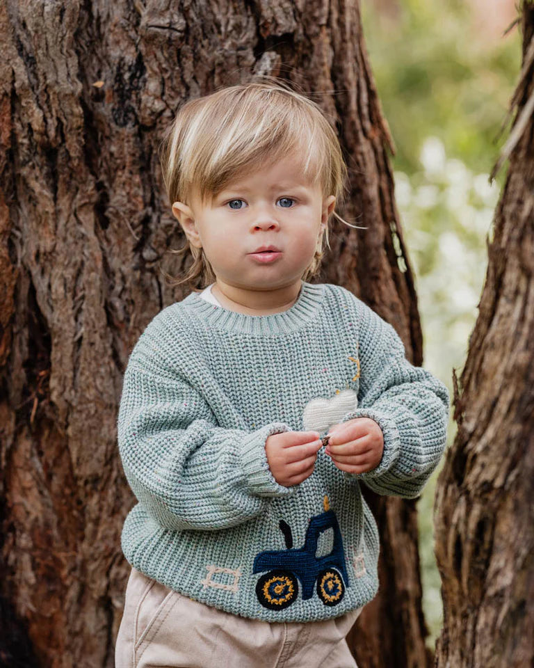 HUNTER TRACTOR KNITTED JUMPER