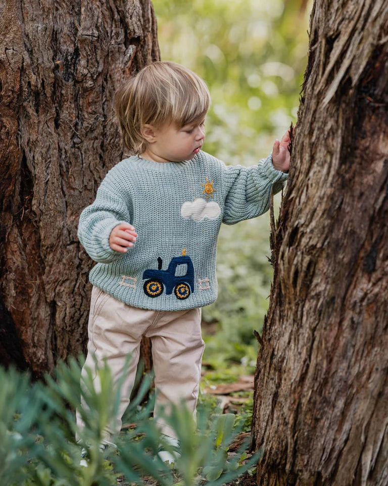 HUNTER TRACTOR KNITTED JUMPER