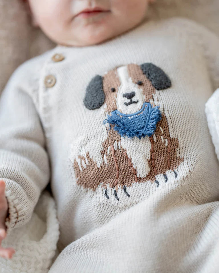 OTTO ORGANIC KNITTED LS ROMPER