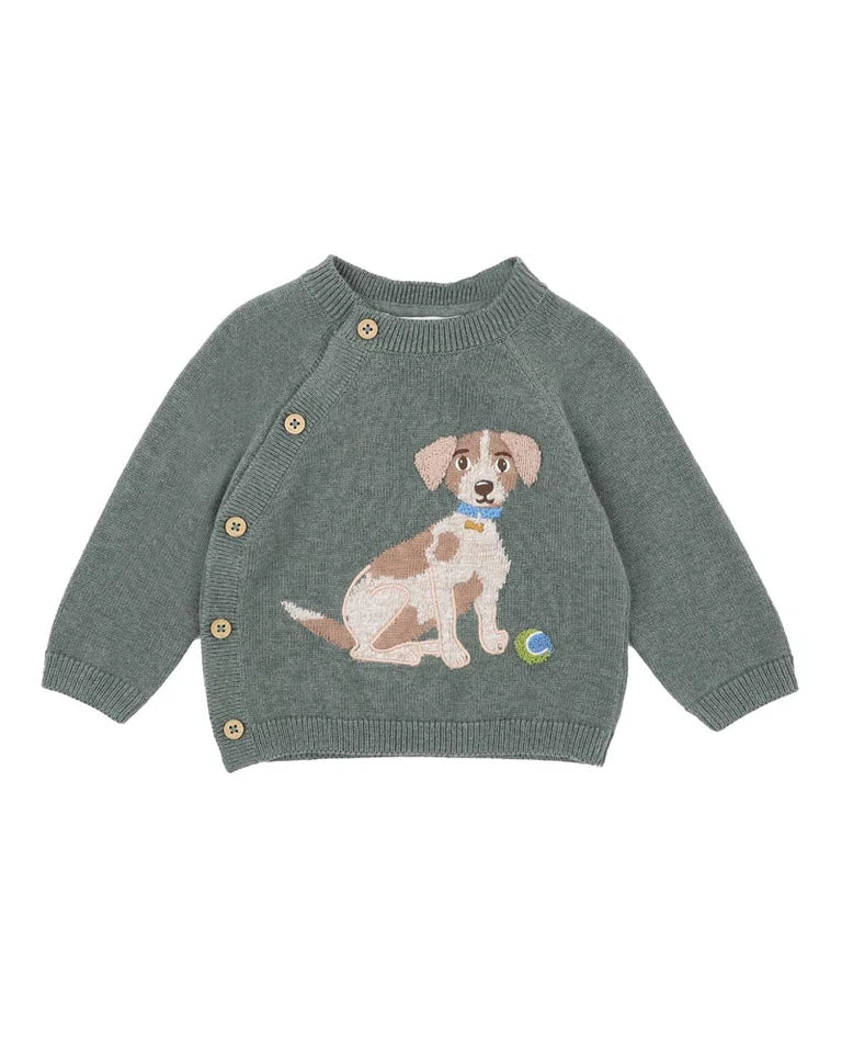 OTTO PROUD PUPPY ORGANIC KNITTED JUMPER