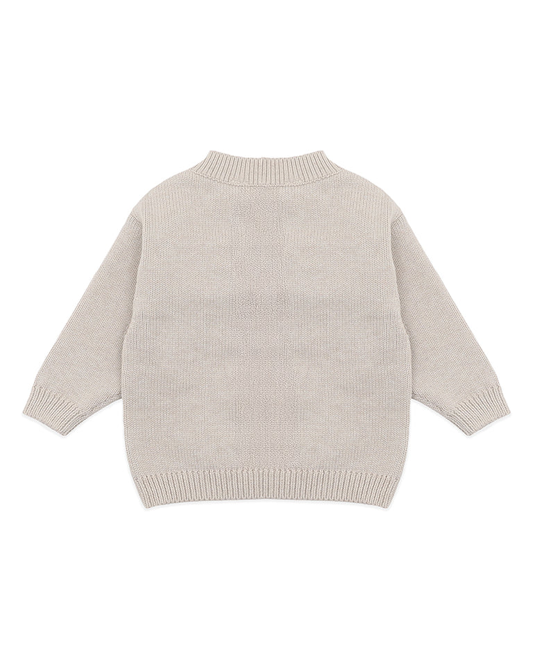 OTTO PUPPY GRID ORGANIC KNITTED JUMPER