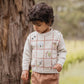 OTTO PUPPY GRID ORGANIC KNITTED JUMPER
