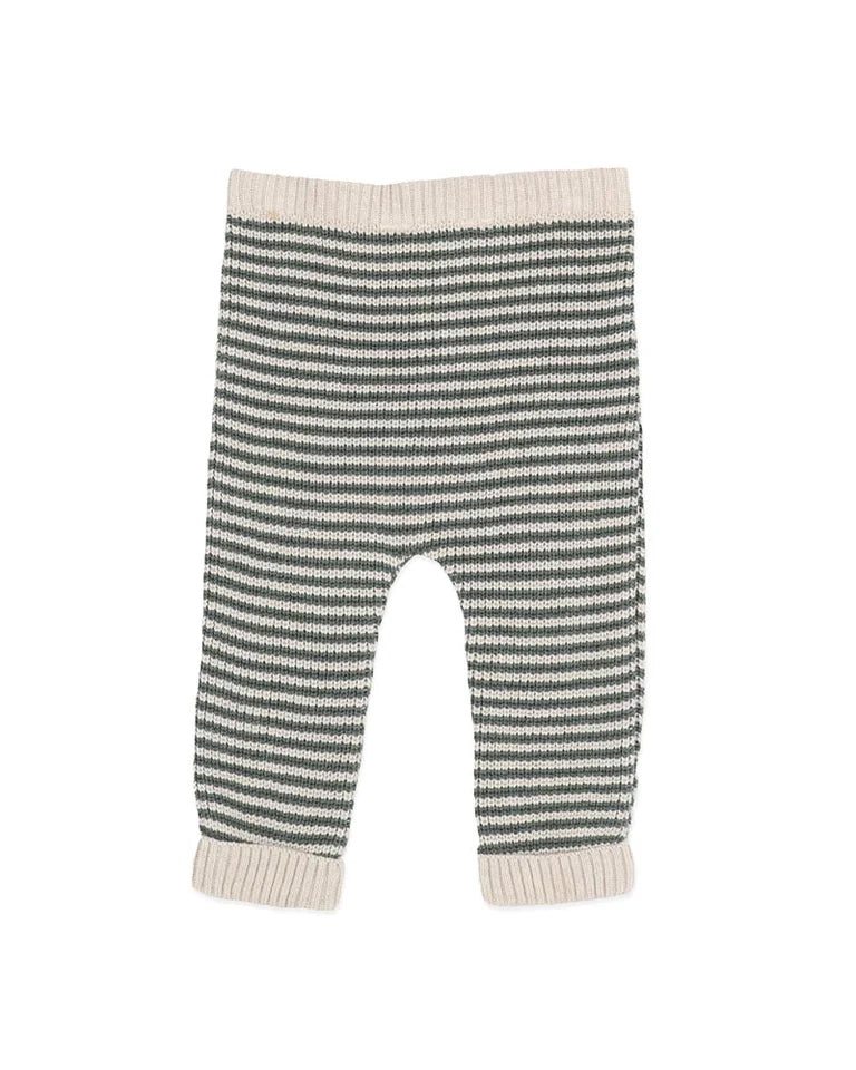 OTTO STRIPE ORGANIC KNITTED LEGGINGS
