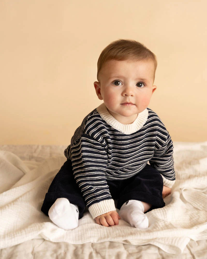 JAKE STRIPE KNITTED JUMPER