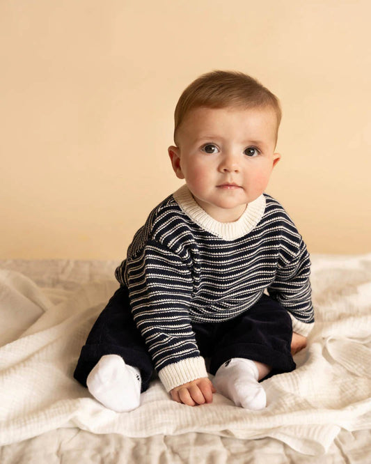 JAKE STRIPE KNITTED JUMPER