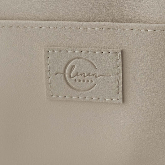 Nappy Caddy sand - large vegan leather