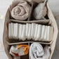 Nappy Caddy sand - large vegan leather