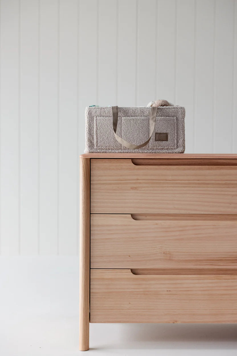 Teddy Core Nappy Caddy - Soft Nude
