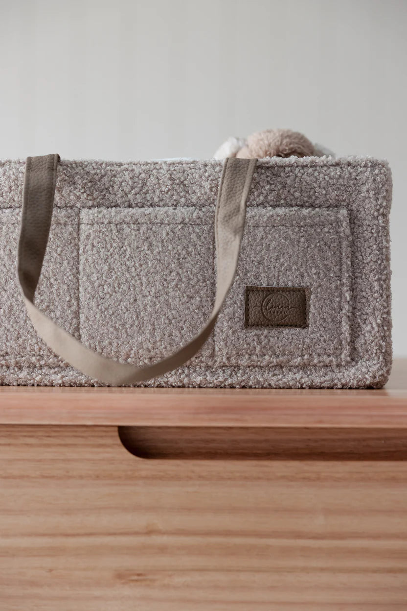 Teddy Core Nappy Caddy - Soft Nude