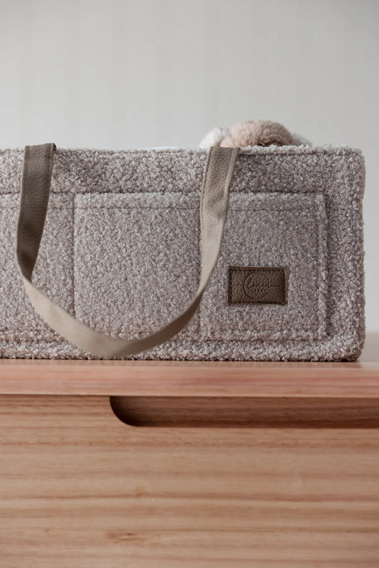 Teddy Core Nappy Caddy - Soft Nude