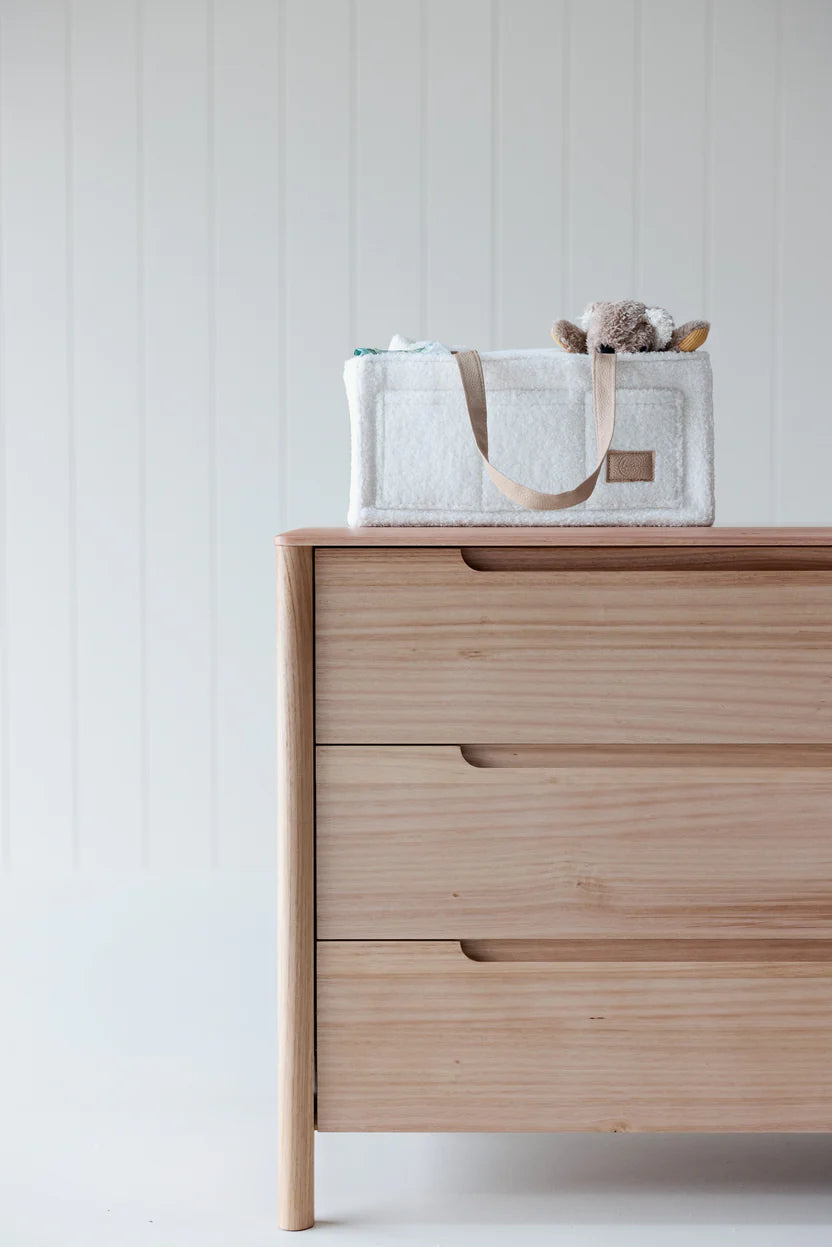 Teddy Core Nappy Caddy - Snow Fawn