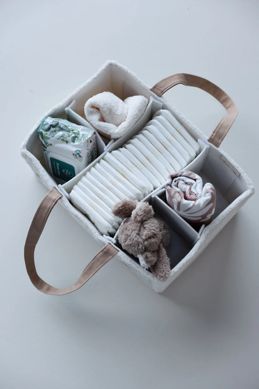 Teddy Core Nappy Caddy - Snow Fawn