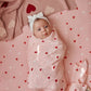Little Hearts Muslin Wrap Swaddle