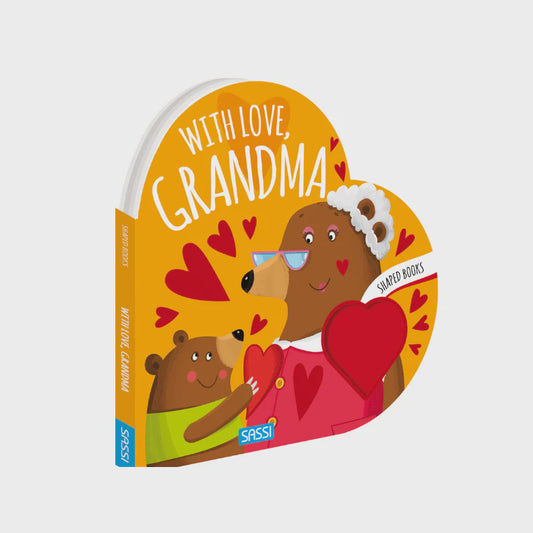Sassi Shaped Board Book - With Love Grandma