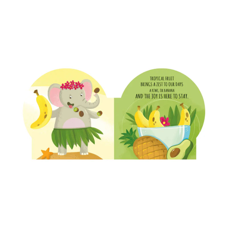 Sassi shaped board book - Fruits