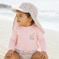 GIRLS PINK LS RASH TOP